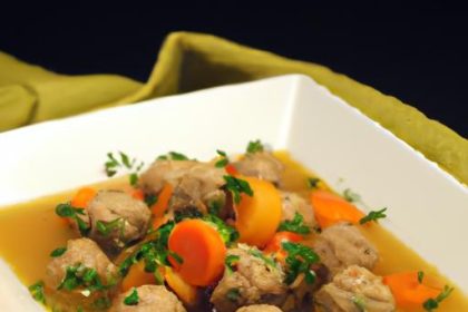 Savory Meatball Soup: A Hearty Bowl of Comfort and Flavor