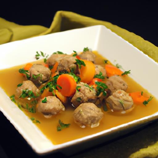Savory Meatball Soup: A Hearty Bowl of Comfort and Flavor