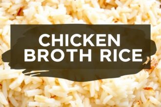 Flavorful chicken broth rice recipe: easy step-by-step guide.