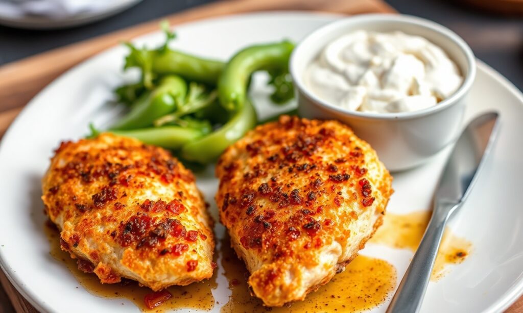 Crispy oven-baked chicken cutlets with a golden crust and juicy interior