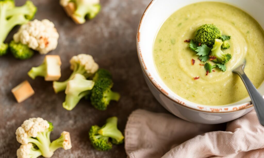  - Creamy Broccoli Cauliflower Soup: Powerful Nutrition Meets C
