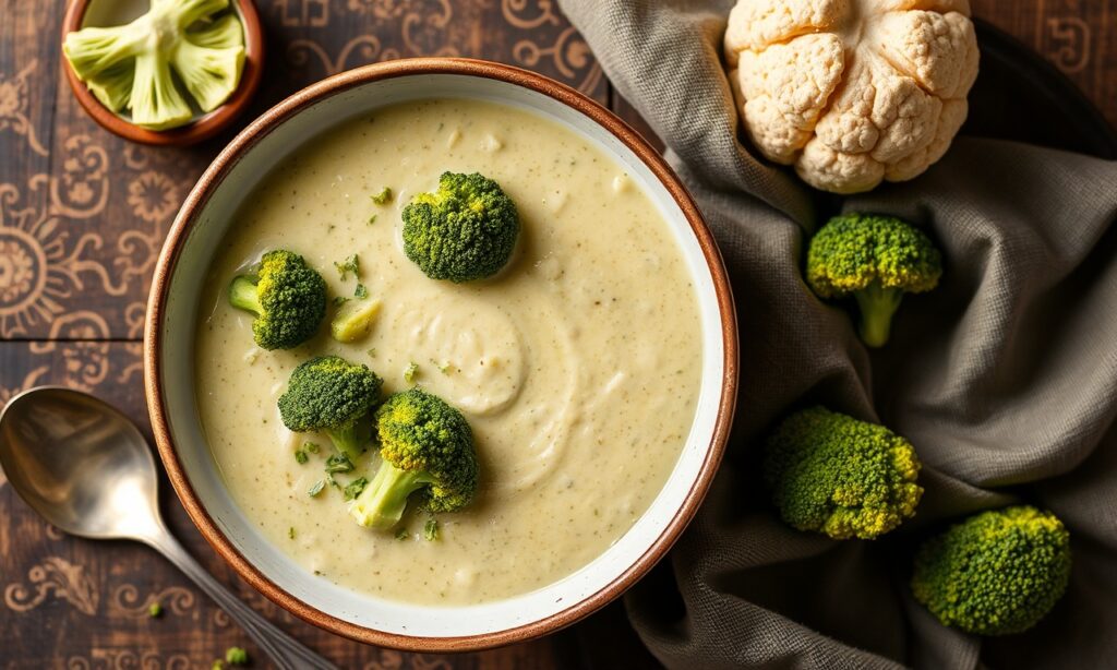  - Creamy Broccoli Cauliflower Soup: Powerful Nutrition Meets C