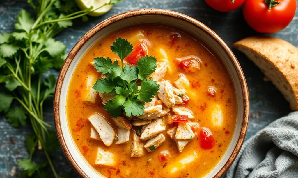 Irresistible Chicken Tortilla Soup: Hearty, flavorful, and comforting.