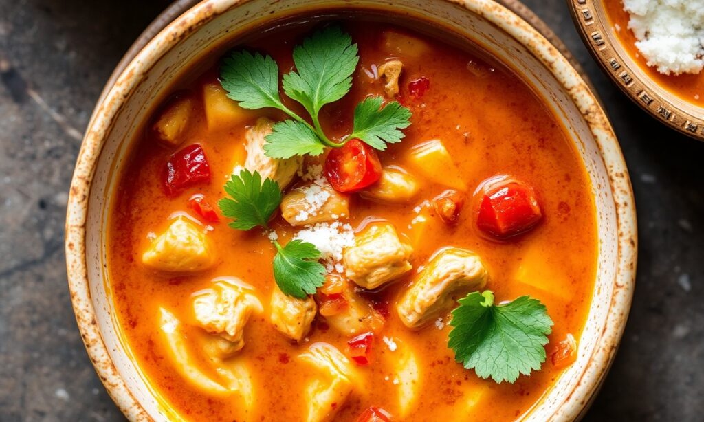 Irresistible Chicken Tortilla Soup: Hearty, flavorful, and comforting.