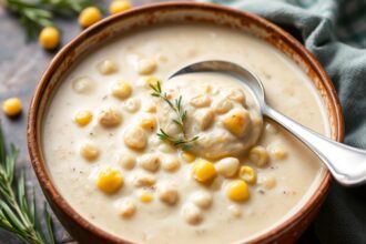 Ultimate creamy chicken corn chowder, a comforting favorite recipe.