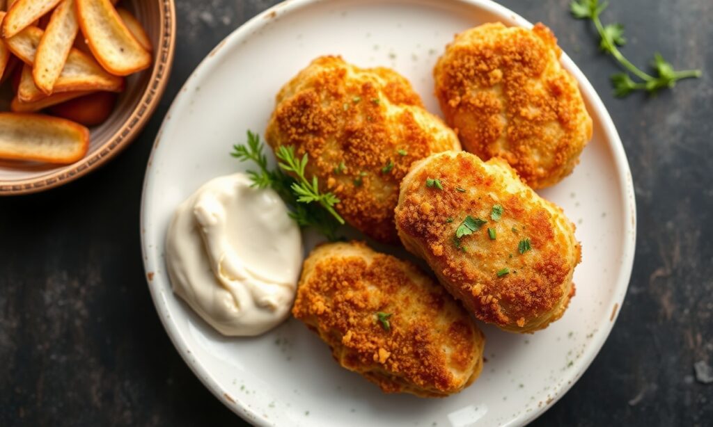 Crispy oven chicken cutlets: healthy, crunchy, and delicious.