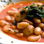 Hearty White Beans Simmered in Tangy Tomato Herb Sauce