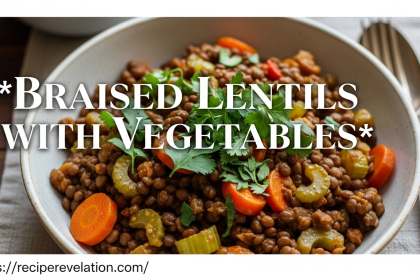 Hearty Braised Lentils with Vegetables: A Nourishing Delight
