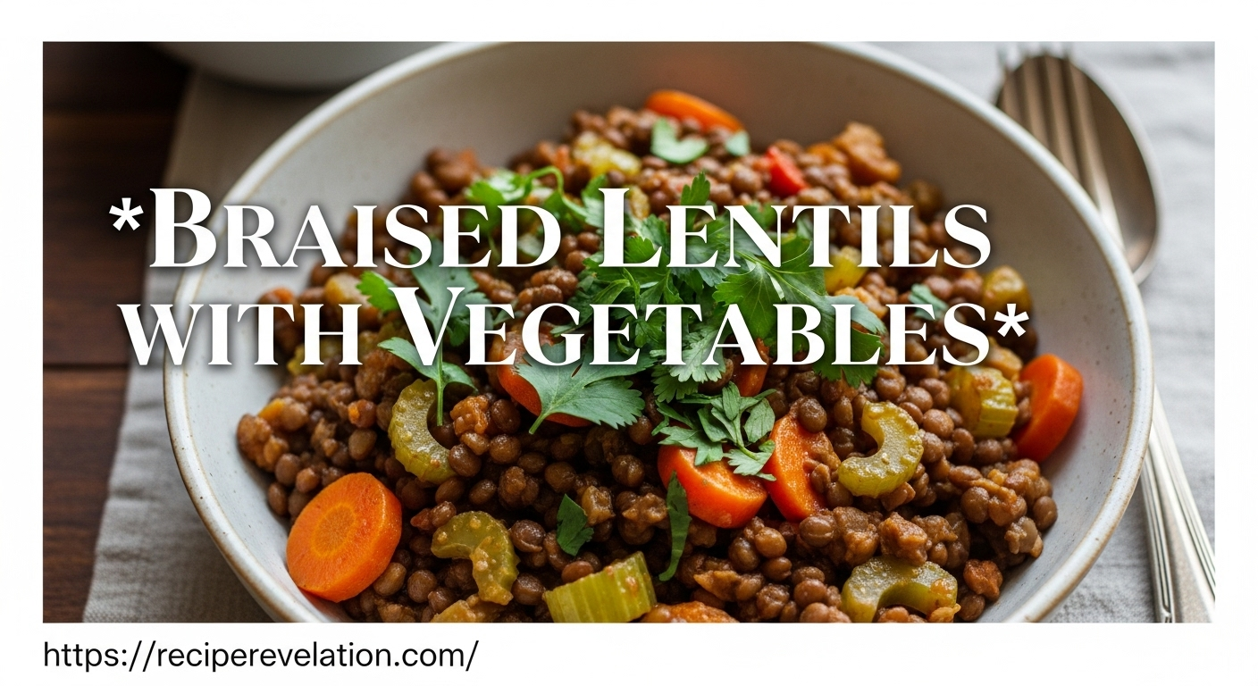 Hearty Braised Lentils with Vegetables: A Nourishing Delight