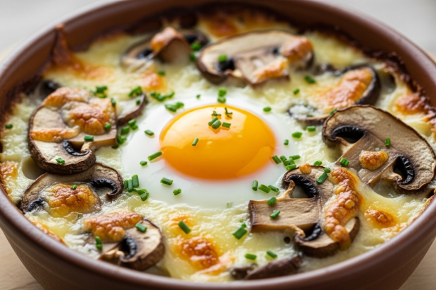 Savory Mushroom & Gruyère Baked Egg Cups Delight