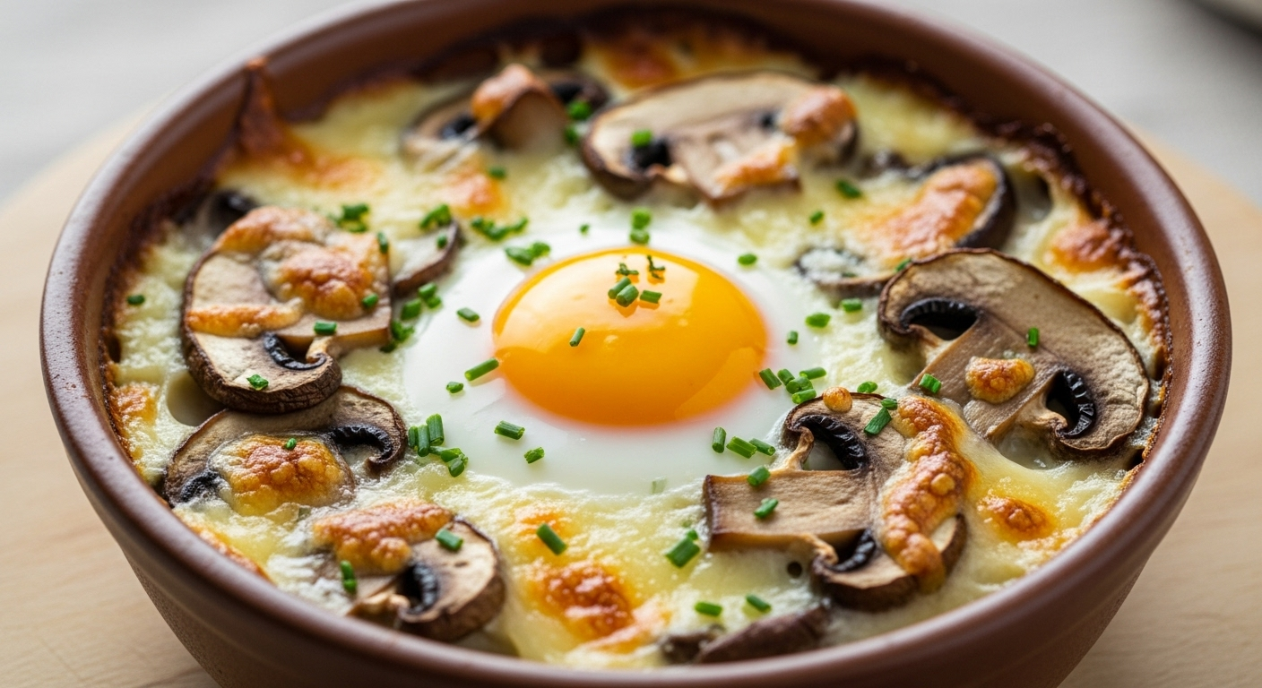 Savory Mushroom & Gruyère Baked Egg Cups Delight