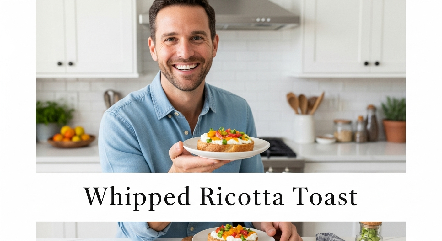 Fluffy Whipped Ricotta Toast: A Creamy Breakfast Delight