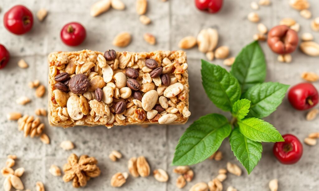 Healthy granola bars for sustained energy boost.
