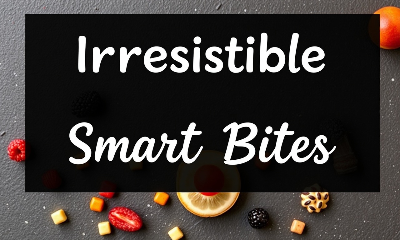 Irresistible smart snack ideas: healthy and delicious.
