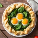 Savory Tarta Pascualina: spinach and egg pie delight.