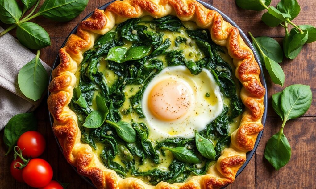 Tarta Pascualina: Savory spinach and egg pie, a delightful tradition.