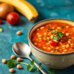 Savor Heart: Authentic Mediterranean lentil soup recipe.