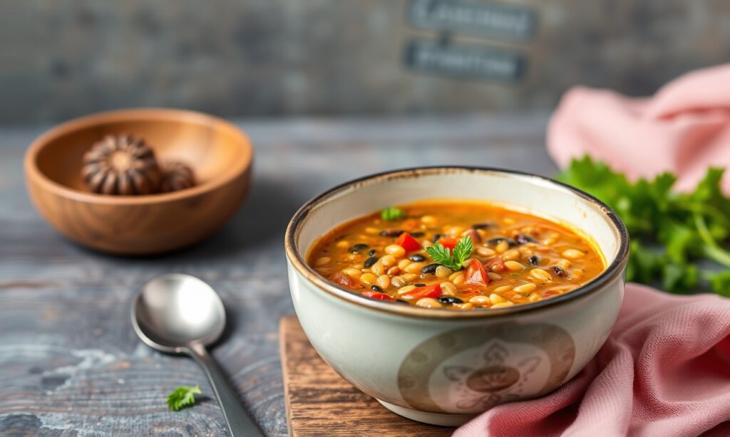 Savor heart health with authentic Mediterranean lentil soup recipe.