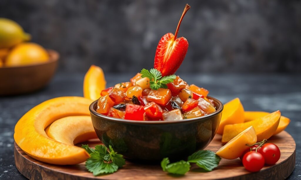Rojak Unveiled: colorful mix of fruits and vegetables, a vibrant culinary tradition.