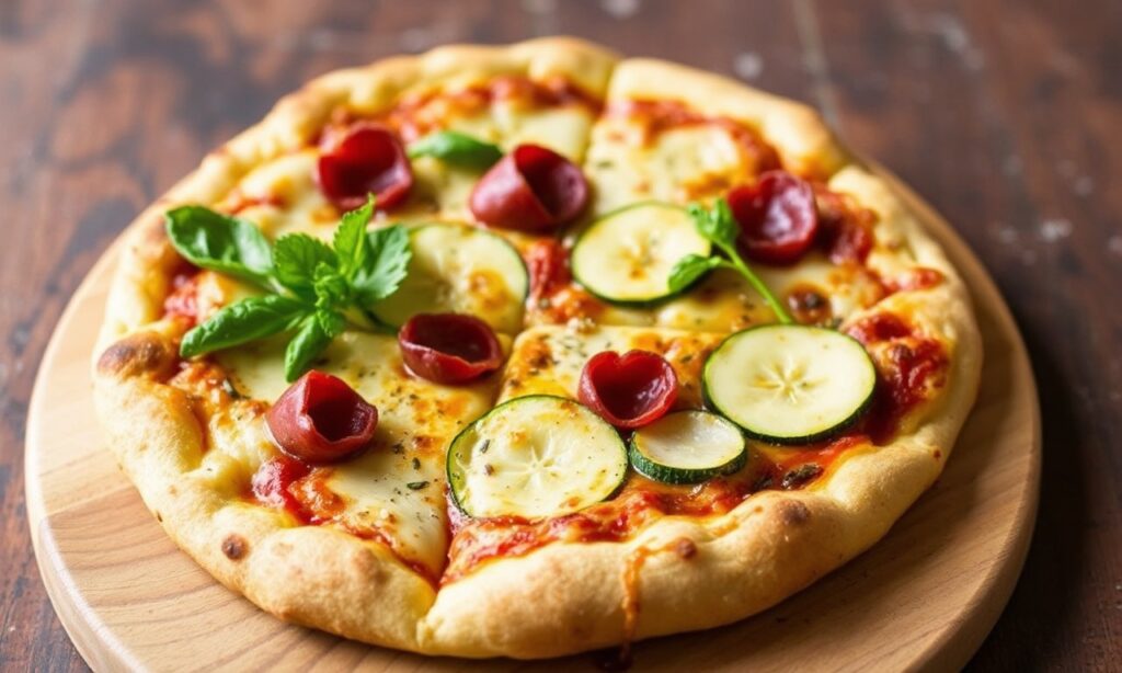 Zucchini pizza crust: a healthy, delicious twist on classic pizza dough.