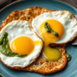 Elevate breakfast with magical pesto-fried eggs.