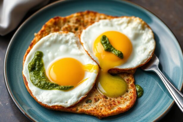 Elevate breakfast with magical pesto-fried eggs.