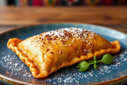 Delicious Salteñas de pollo, Bolivia's savory baked empanada.