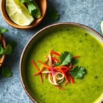 Vibrant Thai green curry with fresh vegetables, a flavorful feast.