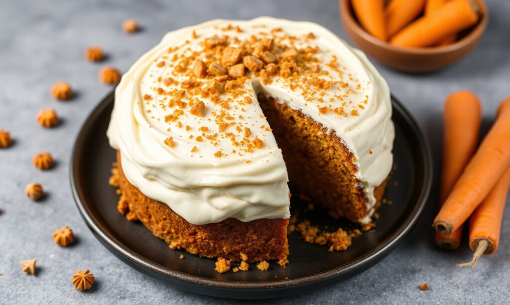 Keto carrot cake recipe: moist, spiced, delicious, healthy.