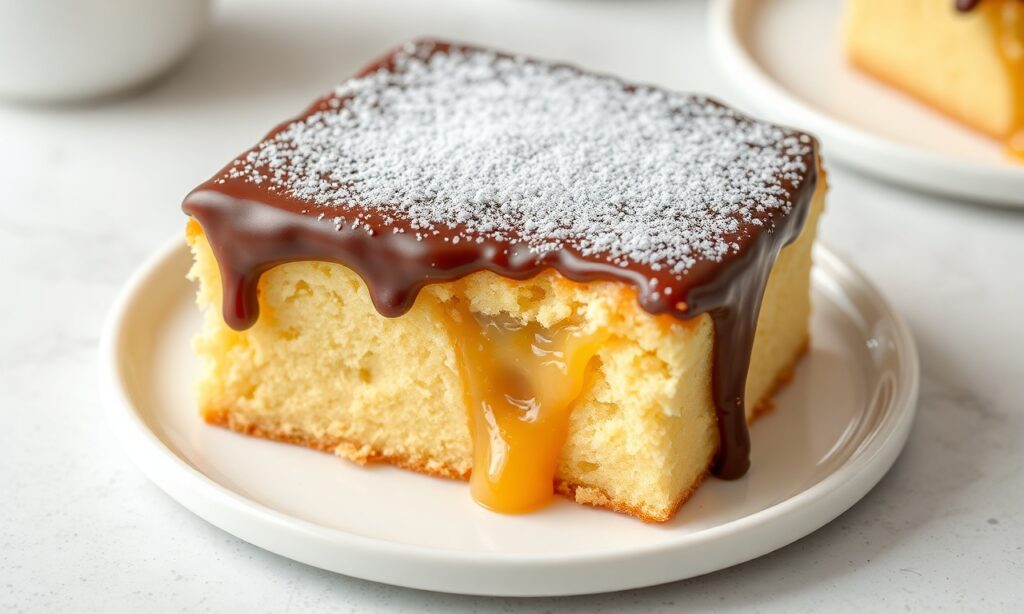 Delicious gooey butter cake, a melt-in-your-mouth sweet delight.
