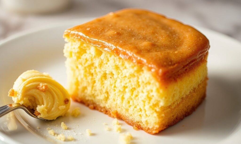 Delicious gooey butter cake, a melt-in-your-mouth sweet delight.