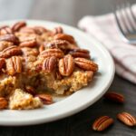 Decadent pecan pie cobbler: a rich twist on classic pecan pie.