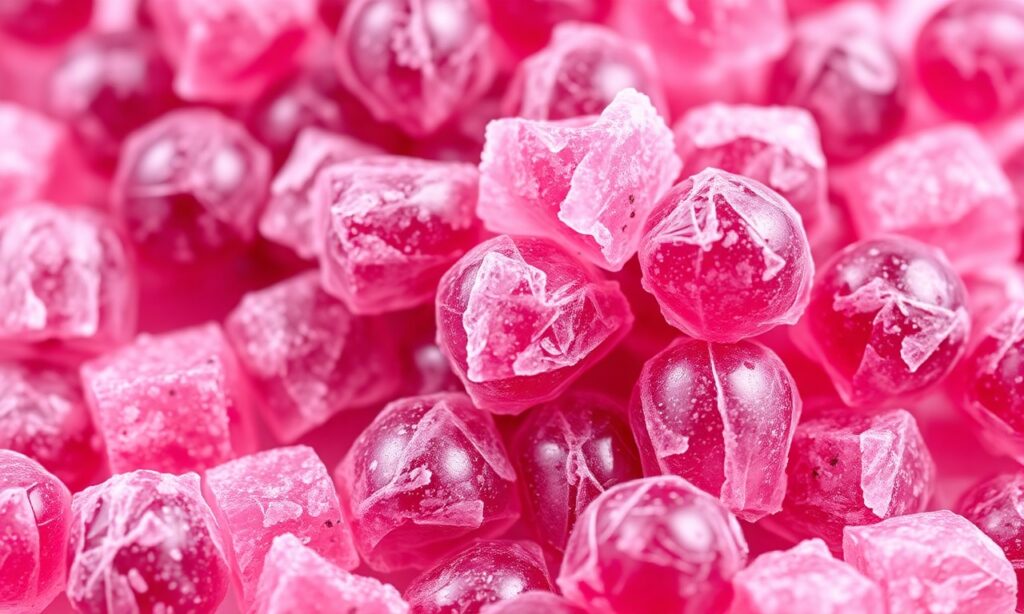 Vibrant sour grapes candy: tangy, delicious treats that delight tastebuds.