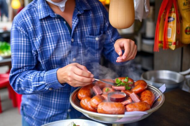 Savoring Nem Nuong: Vietnamese grilled sausages, an irresistible taste.