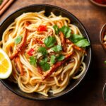 Lightened-up Pad Thai: Healthy, flavorful, and guilt-free.