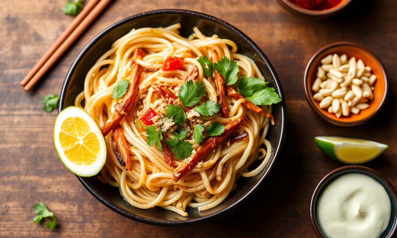 Lightened-up Pad Thai: Healthy, flavorful, and guilt-free.