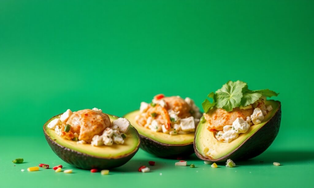 Epic Keto chicken salad stuffed avocado recipe: delicious low-carb boost.