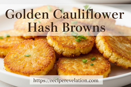 Golden Cauliflower Hash Browns: A Healthy Twist on a Classic