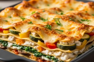 Hearty Loaded Veggie White Lasagna: A Creamy Garden Delight