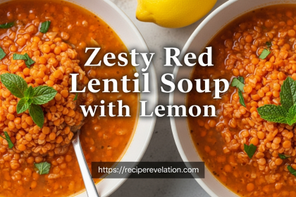 Zesty Red Lentil Soup with Lemon: A Nutritious Delight