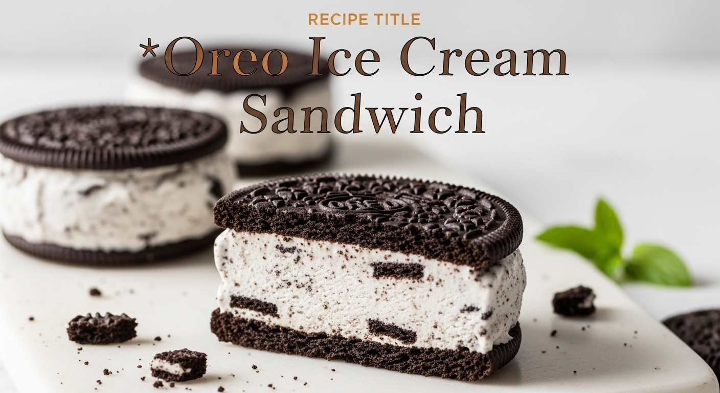 Oreo Ice Cream Sandwich: A Perfect Blend of Oreo & Cream