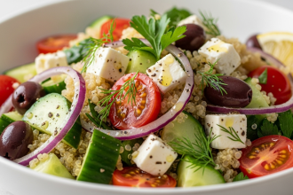 Mediterranean Twist: Fresh and Flavorful Greek Quinoa Salad