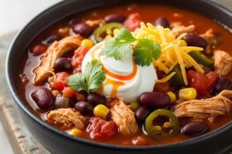 Hearty Chicken Chili Soup: A Comforting Flavorful Delight