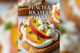 Sweet Meets Savory: The Delight of Peach & Ricotta Toast