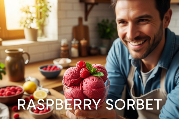 Raspberry Sorbet: A Refreshing Taste of Summer Bliss
