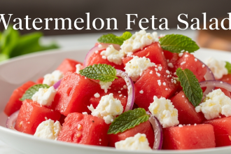 Fiery Meets Fresh: The Zesty Charm of Watermelon Feta Salad