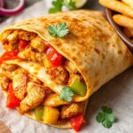 Sizzling chicken fajita quesadilla, a flavor-packed delight.