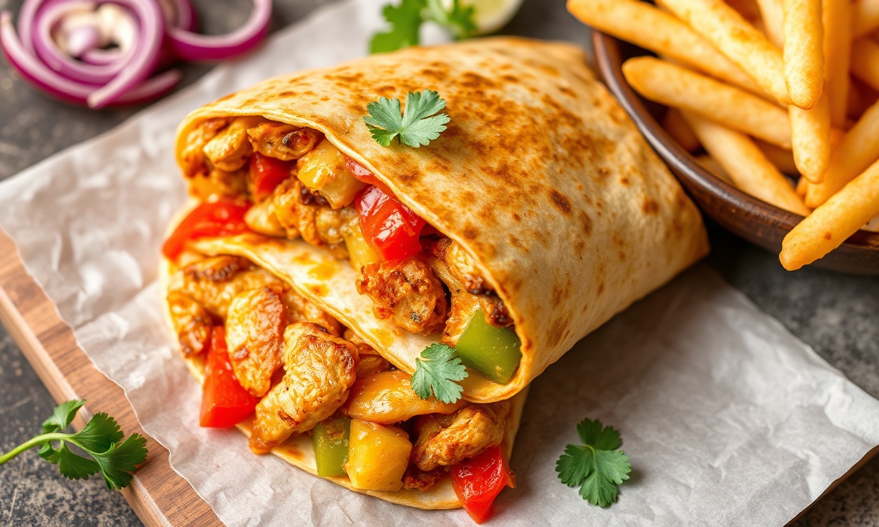 Sizzling chicken fajita quesadilla, a flavor-packed delight.
