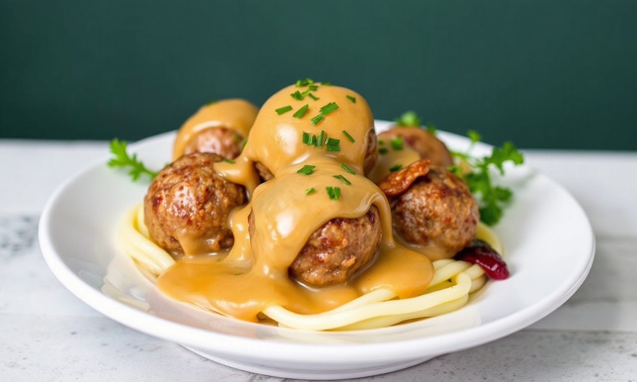 Irresistible plant meatballs: vegan Swedish comfort food recipe.
