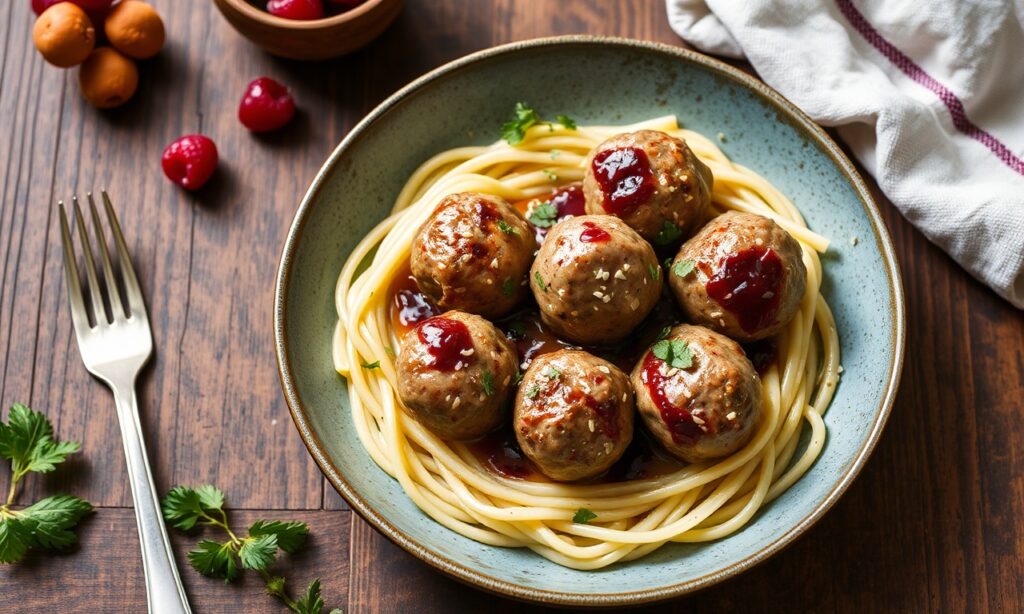 Irresistible plant-powered vegan Swedish meatballs, a comforting classic.